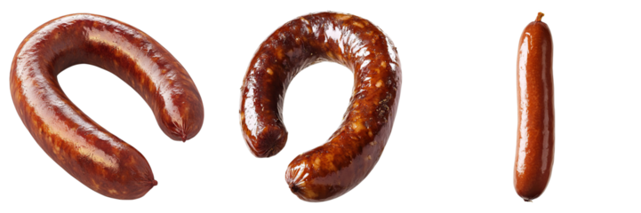 Set of choripan isolated on transparent background