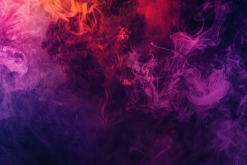 Pink, purple and orange smoke creating a colorful and mysterious abstract background