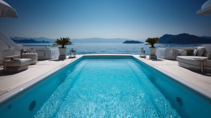 Obraz premium swimming pool in hotel