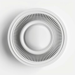 Modern ceiling lamp casting light on a clear white background, ideal for architecture and interior design projects