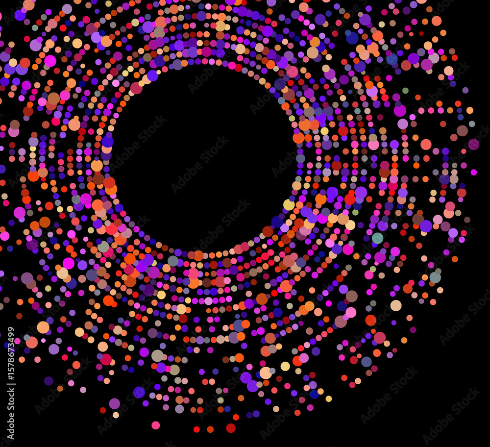 Aufkleber design elements symbol editable color halftone frame circle pattern on white background. jpg frame w