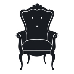 armchair isolated on white background