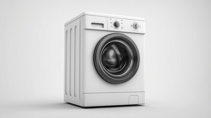 washing machine isolated on white