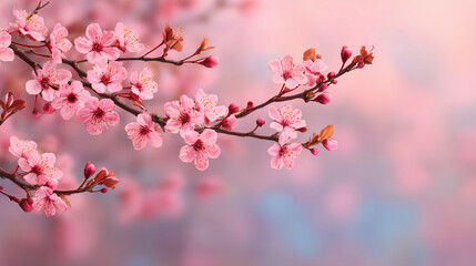 Obraz premium pink cherry blossom