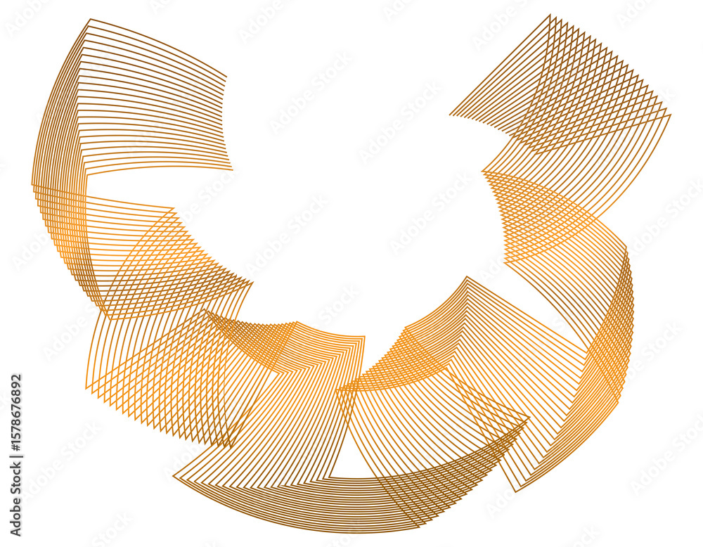 Aufkleber abstract vertical wavy stripes on white background isolated. colourful waves with lines created usin