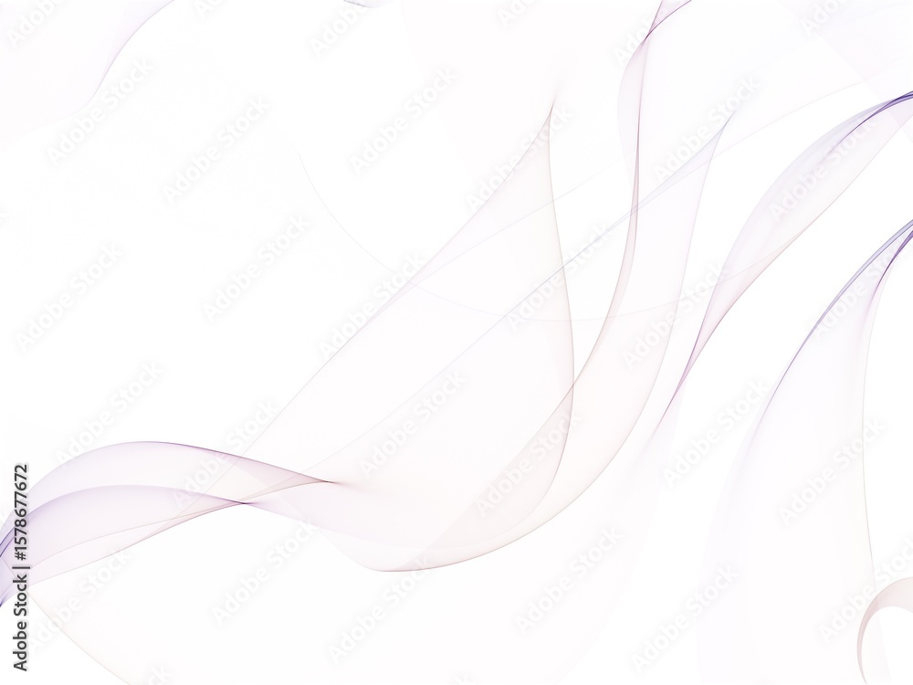 Poster delicate strands of violet and white weave together in a graceful abstract form, creating a subtle a
