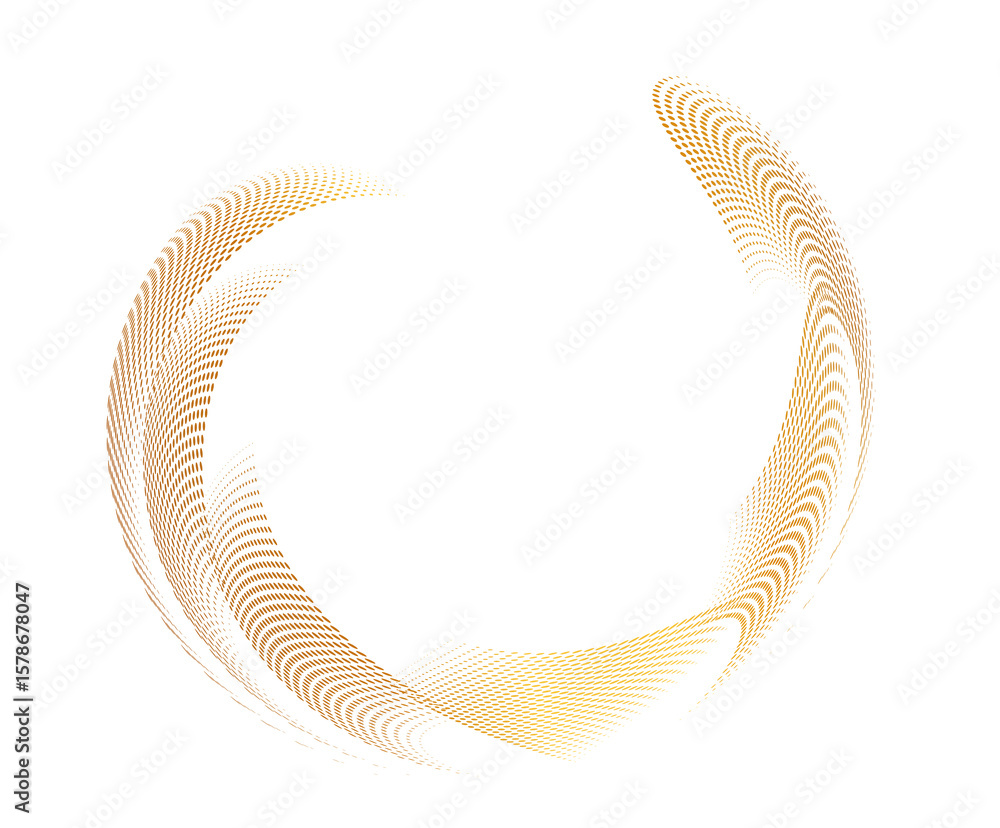 Poster design elements. circle ring rotation. abstract vertical wavy stripes on white background isolated j