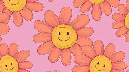 seamless pattern with flowers
