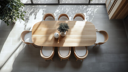 wooden chair and table