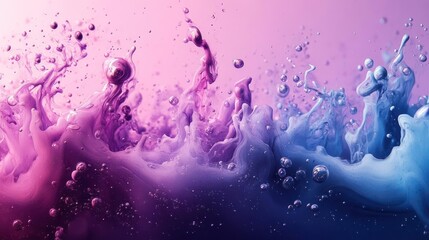 water drops on purple background