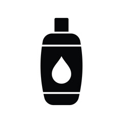 shampoo bottle icon vector design template in white background