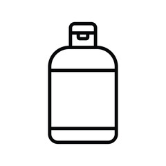 shampoo bottle icon vector design template in white background