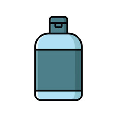 shampoo bottle icon vector design template in white background