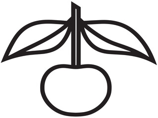 Fresh Surinam Cherry Clipart in Clean Vector Style