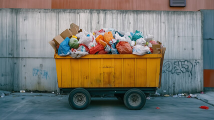 garbage bin in the park