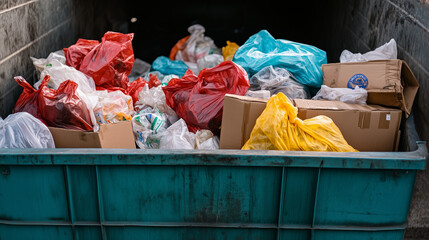garbage bin in the park