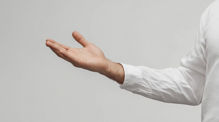 man pointing at something