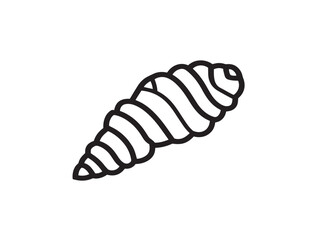 Natural Turmeric Root Icon with 2D Vector Line Art Illustration