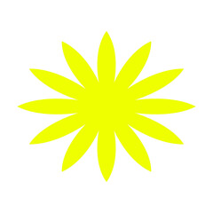 abstract yellow flower