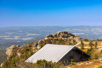 Aussicht vom Gipfel des Grossen Arber, Bayerischer Wald
