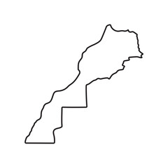 Fototapeta premium Morocco map icon