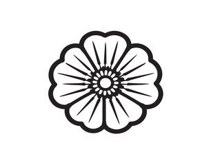 Fototapeta premium Stylish Verbena Icon Design with 2D Vector Line Art in Fresh Style