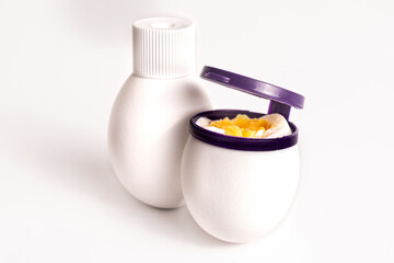 Unique egg-shaped containers showcase innovative design and playful aesthetics suitable for creative storage solutions
