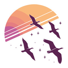 vector illustration of a rocket