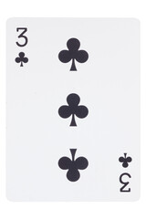 card gambling on white game luck three clubs