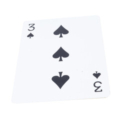 card gambling on white game luck three spades