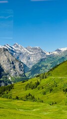 Obraz premium mountain landscape with blue sky