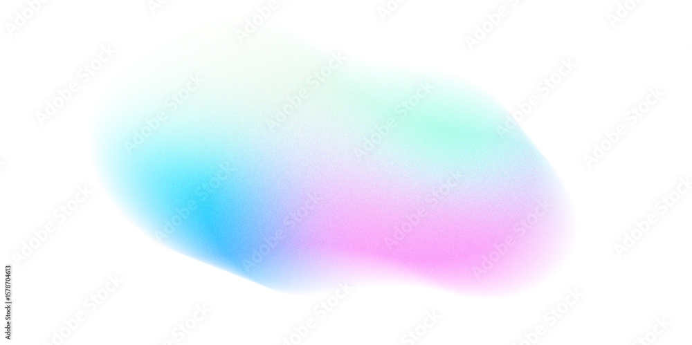 Poster colorful digital grain soft noise effect pattern. abstract background with bubbles holographic iride