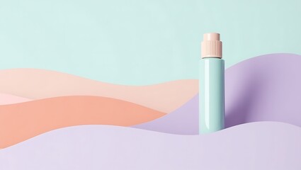Minimal product shot with gentle pastel hues