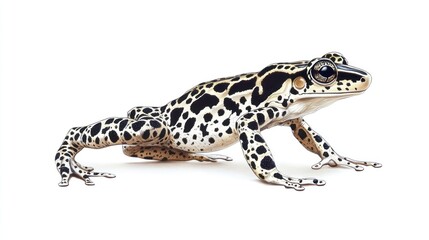 Fototapeta premium Close-up of a speckled frog