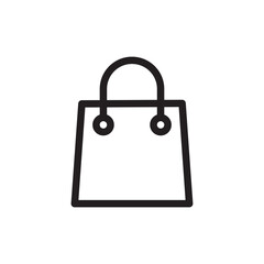 Abstract Shopping Bag Icons. Clean Vector Elements for Modern E-commerce Branding