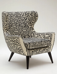 Customize look, scale 3d Antique chair model design .