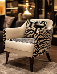 Customize look, scale 3d Antique chair model design .