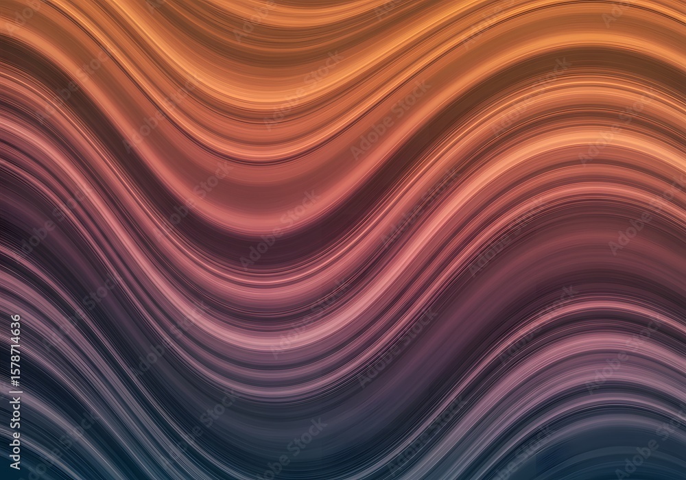 Fototapete abstract swirl background with flowing waves gradient color pattern