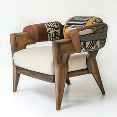 Customize look, scale 3d Antique chair model design .