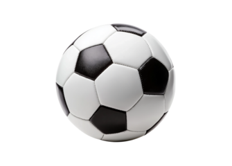 Soccer ball icon, white background, 3D rendering style
