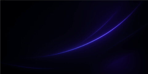 Abstract dark blue background with flowing light waves and energetic lines