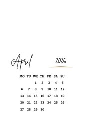 April 2026