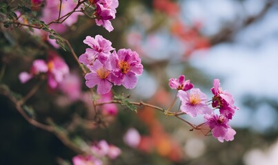 Flowers slowly blooming, 