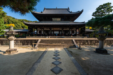 The beautiful Manpuku-ji Temple in Uji, Kyoto, Japan.