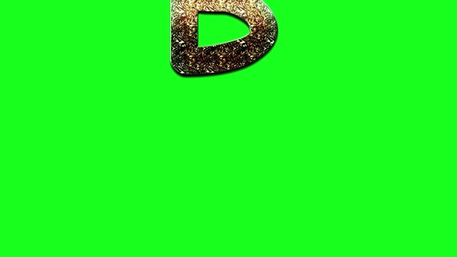 Animated letter B in bright hand drawn chalkboard style, ideal for preschool education, phonics training, ABC songs, and animated classroom visuals for children