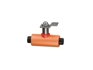 pipe valve icon 3d illustration render