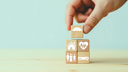 House in hand symbolizing real estate concept and property investment