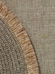 Rug made of rough fabric. Rough woven surface