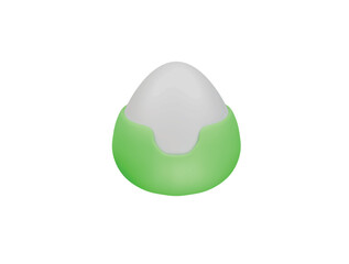 sticky rice icon 3d illustration render