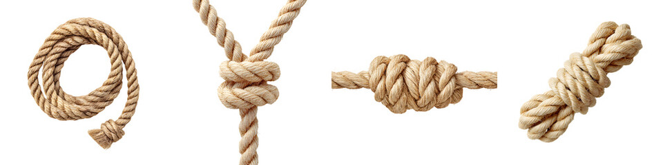 Rope Knots Collection: Nautical and Decorative Elements